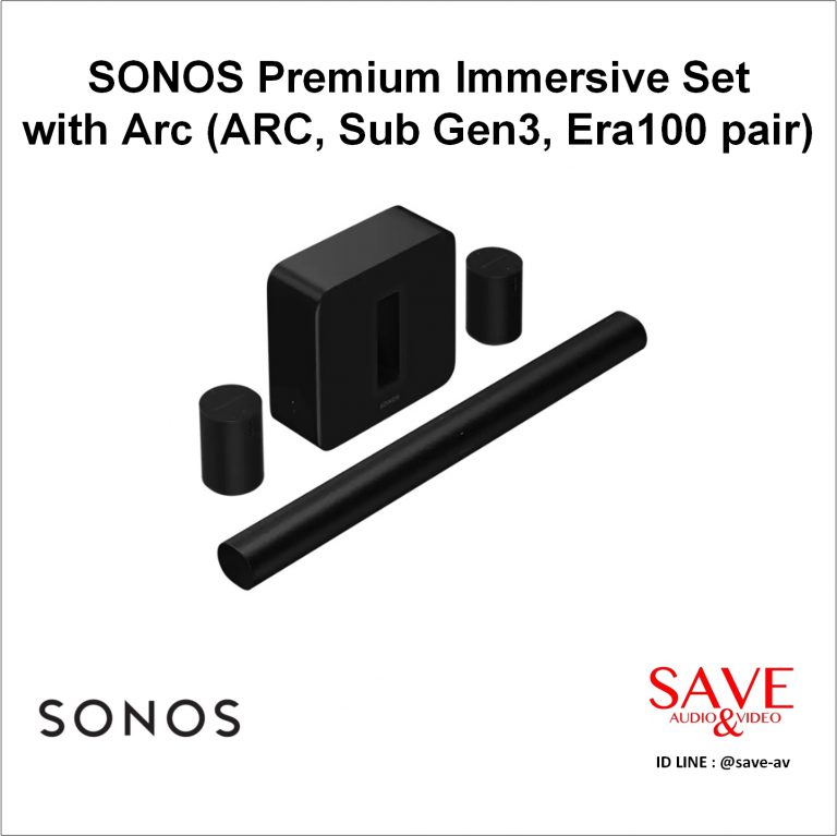 SONOS Premium Immersive Set With Arc (ARC + Sub Gen3 + 2x Era100 ...