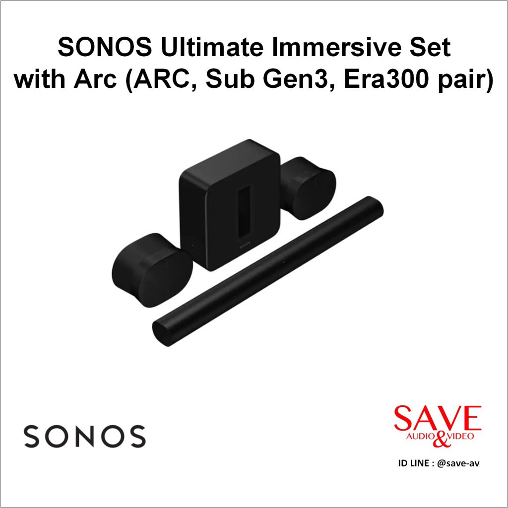 SONOS Ultimate Immersive Set With Arc (ARC + Sub Gen3 + 2x Era300 ...